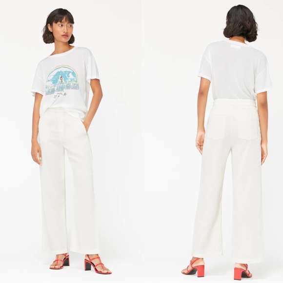 LACAUSA Pants - NWT Lacausa Jojo Trousers in Panna Cotta
